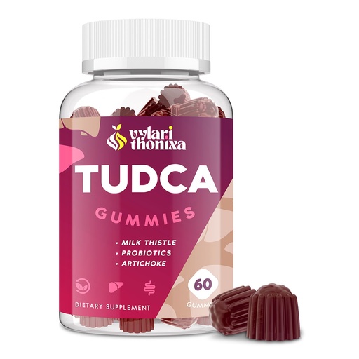 [BRSREYYEDEJRQGTJ] Premium TUDCA Bile Salts Gummies - 2000mg High Potency Liver Support Supplement, Liver Detox & Repair with Milk Thistle, Artichoke, Probiotics - Vegan, 30 Servings