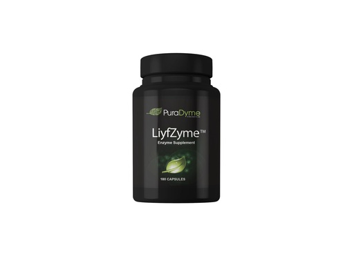 [BRSWIADYBYARSAL6] LiyfZyme Plant Based Digestive Enzyme Supplement - 180 Veggie Caps. PuraDyme By Lou Cornoa.