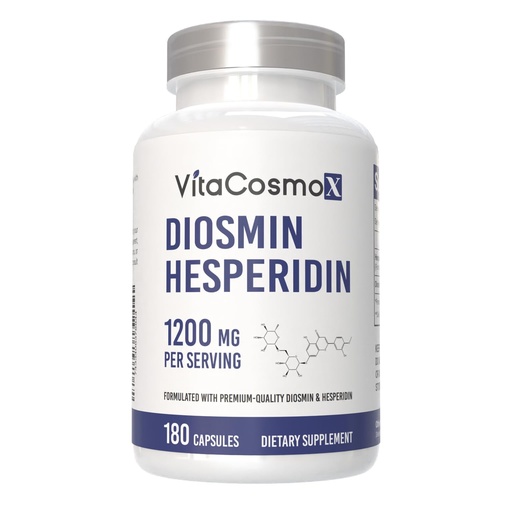 [BRSRGH33A4ARYCTV] Diosmin Hesperidin 1200 mg Complex, 240 Capsules, Citrus Bioflavonoids Rich Fruit Extract, 100% Vegetarian, Non-GMO & Gluten Free (180 Count (Pack of 1))