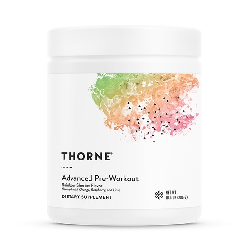 [BRSRGGTRCB7REE37] THORNE - Advanced Pre-Workout - Pre-Workout Powder Supplement with Amino Acids, Naturally Derived Caffeine, Alpha GPC & Beta-Alanine - Rainbow Sherbet - NSF Certified for Sport - 20 Servings