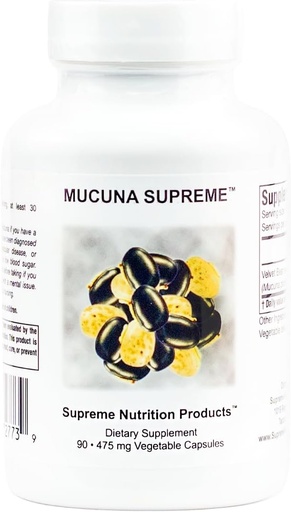 [BRSWKE3ZOUCRAF34] Supreme Nutrition Mucuna Supreme, 90 Pure Cowhage Vegetarian Capsules