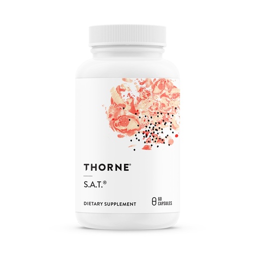[BRSWIY33C4CBC23Y] THORNE - S.A.T. - Milk Thistle Complex with Silymarin, Artichoke & Turmeric Extracts for Liver Function & Digestion Support* - Third-Party Certified - Gluten, Dairy & Soy-Free - 60 Capsules