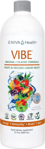 [BRSWKGT6CV7BOCDU] Eniva Vibe Original Liquid Mineral Supplement | Full Spectrum Daily Multivitamin Support | Whole Body Nutrition | Doctor Formulated | 32 oz