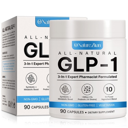 [BRSREAYKPIOWYDTK] GLP-1 Supplement Support, GLP Activate Natural Formula, GLP-1 Supplement for Metabolic, Energy, GLP-1 Support, Multiple Probiotics & Vitamins- 90 Capsules