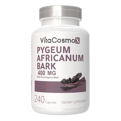 [BRSREBLQPMNGAC3L] Pygeum Pygeum Africanum Supplement, Capsules, High Potency 400mg 240 Count, Non-GMO, Vegan-Friendly, Gluten-Free