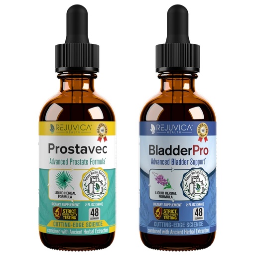 [BRSREADRDF4GOEQ6] Rejuvica Health Prostavec + BladderPro Bundle - Advanced Prostate & Bladder Support Bundles - Liquid Delivery for Better Absorption