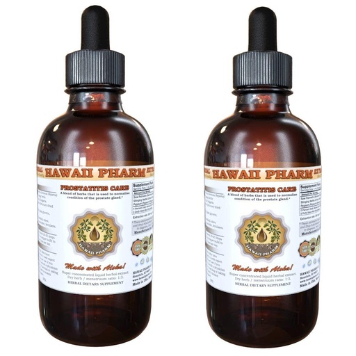 [BRSWICQ2OF5WI3I3] Prostate Support Dietary Supplement: Pygeum (Pygeum Africanum) Bark, Saw Palmetto (Serenoa Repens) Berry, Stinging Nettle (Urtica Dioica) Leaf Tincture (Alcohol-based Liquid Extract) 2x4 oz