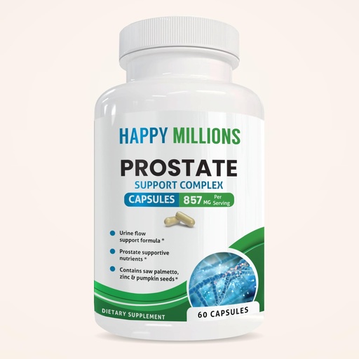 [BRSRABICOQMQYCLF] Prostate Support | Saw Palmetto, Zinc, Pygeum, Green Tea & Pumpkin Seed | 60 Veg Capsules