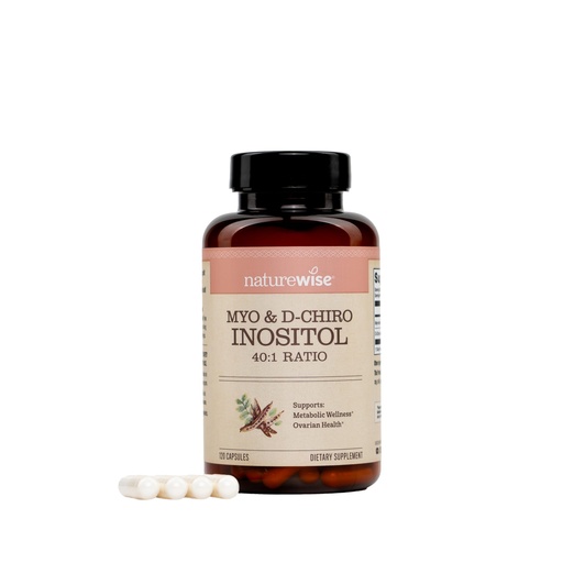 [BRSREHYFB4IWCFLU] NatureWise Myo-Inositol & D-Chiro Inositol Supplement for Women - Fertility Supplements for Women - Ideal 40:1 Ratio - Myo Inositol 2000mg - Non-GMO, Vegan, USA Manufactured - [30-Day Supply]