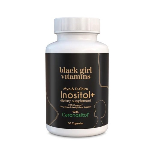 [BRSREZA5CB5Q4ETJ] Black Girl Vitamins Inositol Supplement, 2000mg Myo + 50mg D-Chiro, Vegan Capsules to Support Hormone Balance, Healthy Ovarian & Menstrual Wellness, 60 Count