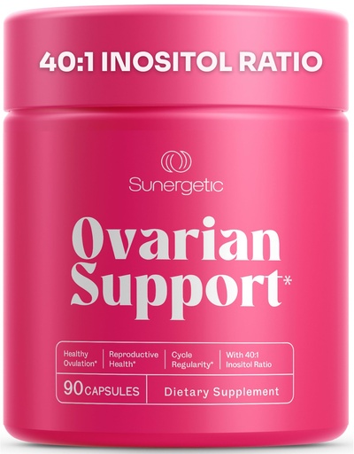 [BRSRGYL4CR5WO3Q4] Premium Ovarian Health Support Supplement – Hormone Balance, Ovulation & Cycle Regularity - Myo-Inositol & D-Chiro Inositol Supplement for Women – 40:1 Inositol Ratio With Folate & DIM – 90 Capsules