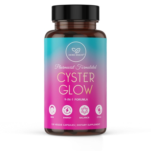 [BRSRG23QCEOQMC34] Cyster Glow 9-in-1 Women’s Inositol Complex – Myo & D-Chiro Inositol 40:1 – Pharmacist-Formulated Daily Wellness Support.