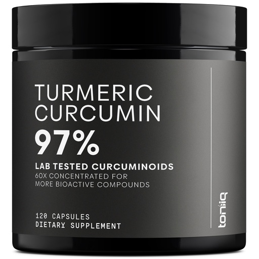 [BRSRMFL5DFYB623A] Turmeric Curcumin - Ultra High Potency 60:1 Extract with 97% Curcuminoids - 1200mg Per Serving - Black Pepper & MCT Oil for Enhanced Absorption - Third-Party Lab Tested - 120 Capsules
