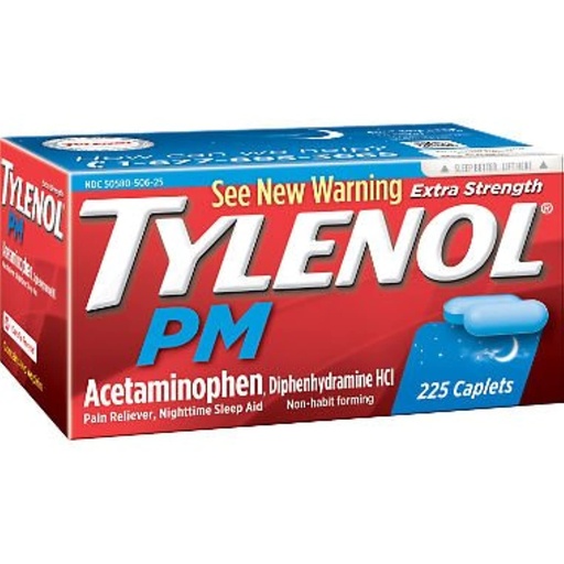[BRSWIZQ6PMCBQC34] Tylenol PM Caplets - 225 ct. bottle