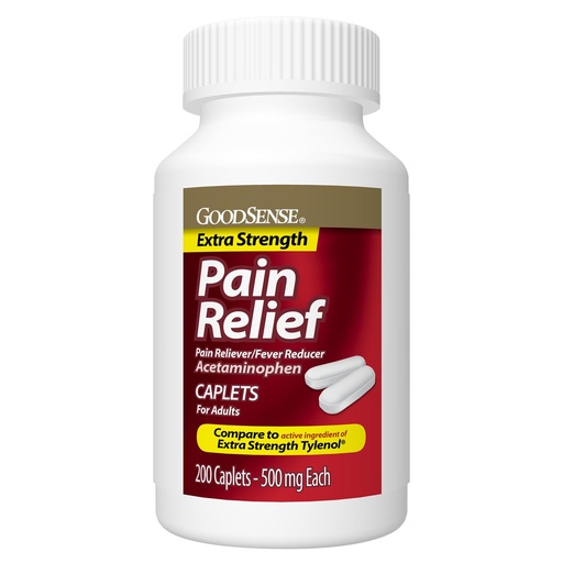 [BRSREGIBBF7RUCTU] Extra Strength Pain Relief, Acetaminophen Caplets, 500 mg