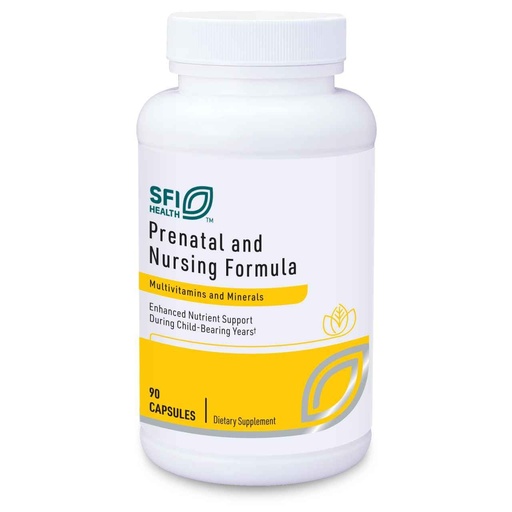 [BRSWIGA7DINRCEL6] SFI Health Klaire Labs Prenatal & Nursing Multivitamin - Postnatal & Prenatal Vitamins for Women with Iron - Complete Nutritional Support During Preconception, Pregnancy & Breastfeeding (90 Capsules)