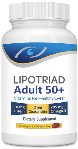 [BRSW2AL5DMMROFL2] Lipotriad Adult 50+ Eye Vitamin and Mineral Supplement, 90 Softgels | Daily Supplement with Lutein, Zeaxanthin & Omega 3 for Healthy Eyes (90-Day Supply)