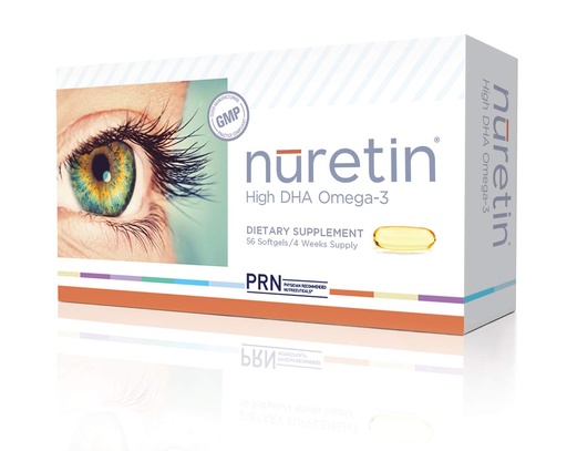 [BRSWGAI2OQCBE23Z] Nuretin - High DHA Omega-3 Fish Oil Supplement (1000mg DHA & 200mg EPA) - Support Healthy Retinal Function - Re-esterified Triglyceride Form –Eye Health Supplements for Adults – 1 Month Supply