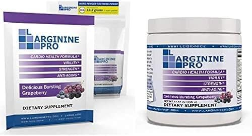 [BRSRACYOAEPBQYLZ] 2-Pack, 1 Grape Jar and 30 Single Serve Packs That are Great Tasting! | Blood Flow | Pre-Workout Drink | with Vitamins C, B6, B12, K & More