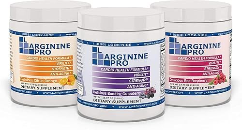 [BRSRACYOAFYB4EQ4] 3-Pack, Grape Raspberry & Orange Jars | Blood Flow | Pre-Workout Drink | Vitamins C, B6, B12, K & More