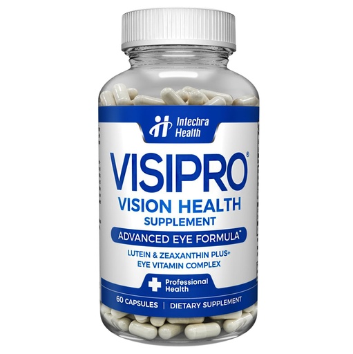 [BRSWGFQHBEHRA2A6] VISIPRO® 20-20 New Vision Health Supplement - Advanced Eye Vision Vitamins for Complete Eye Health, Vision Support & Macular Free Radical Defense - 60 Veggie Caps