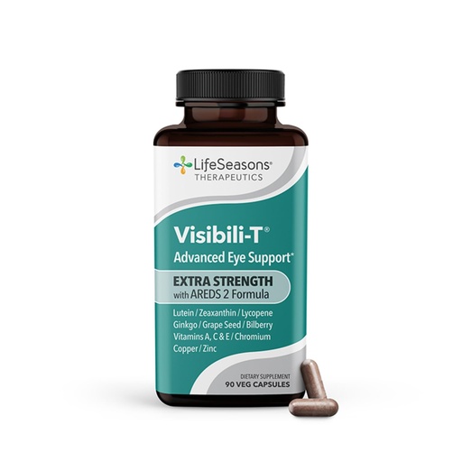 [BRSRAAATOF7AOD3Z] Visibili-T Extra Strength with AREDS 2 Formula - Vitamin Supplement for Eye Health & Vision Support - Lutein, Zeaxanthin, Chromium, Carrot, Bilberry, Grape Seed Extract & Ginkgo Biloba - 90 Capsules