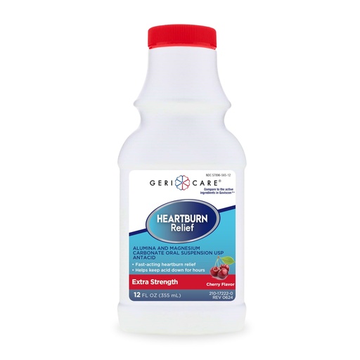 [BRSRAHYYOIHRGGQ4] GeriCare Heartburn Relief and Acid Reflux Medicine | Effective Antacid for GERD Relief and Heartburn | Alternative to Maalox Liquid, Mylanta, and Pepcid Complete 12 Fl Oz