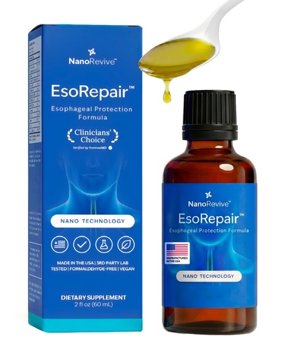 [BRSREBTQOABRYCL6] EsoRepair Nano Esophageal & Stomach Health Supplements for Men & Women - Digestive Comfort - Slippery Elm Bark, Zinc L-Carnosine & Aloe Vera Extract - Non-GMO & Dairy Free
