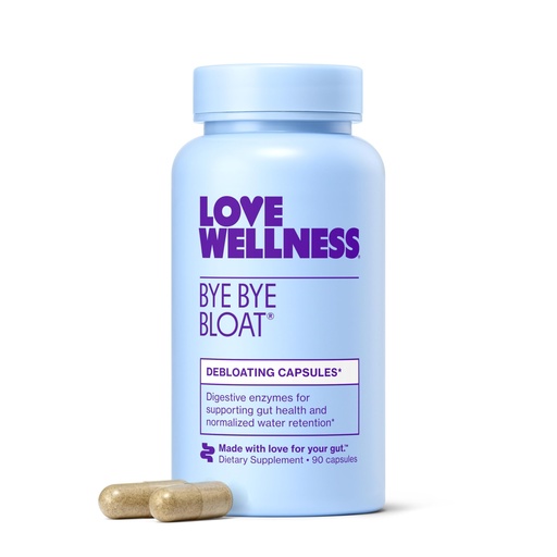 [BRSRGBAFOAFQODQ3] Love Wellness Bye Bye Bloat | Digestive Enzymes | Fast Acting Bloating Relief for Women | Helps Reduce Water Retention & Gas Relief | Supports Digestive Health w/Fenugreek & Dandelion | 45-Day Supply