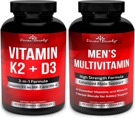 [BRSWYHT4BABAMEIZ] Divina recompensa Vitamina K2 con el Bundle Multivitamina de los hombres