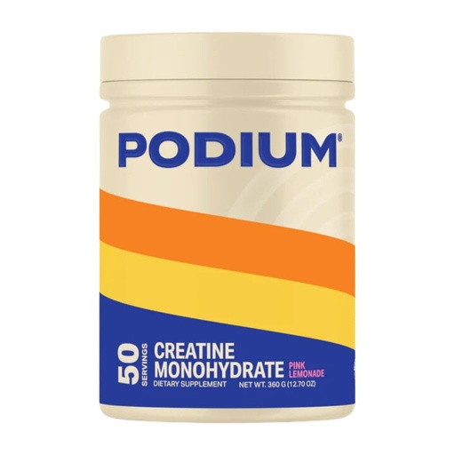 [BRSRAELRBZ5AI2D4] Podium Nutrition, Solos | Creatine Monohydrate, 50 Servings, Pink Lemonade, Boost Athletic Performance
