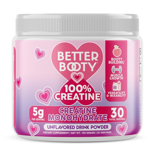 [BRSREZLYC4FGKFDF] Women’s Creatine Monohydrate Glute Powder Drink Mix - 100% Pure Creatina Micronized, 5g per Serving – Energy & Recovery Support – Keto & Vegan Friendly, Unflavored (150 Grams, 30 Servings)