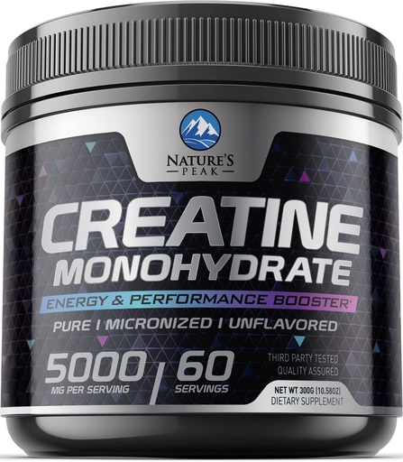 [BRSRMHQBDEDWGAIY] Creatine Monohydrate 5000mg Per Serving - Pure Micronized Creatine Powder Supplement for Men & Women Unflavored - Creatine Nutritional Supports Muscle Growth & Strength, Gluten-Free - 60 Servings