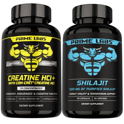 [BRSRGBD5C4MQYYI6] Prime Labs Creatine HCl + Shilajit Capsules