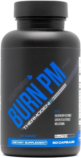 [BRSROEL2OYHB6CA6] Sculpt Nation by V Shred Burn PM - Night Time Fat Burner - Appetite Suppressant and Weight Loss Support - Raspberry Ketones, Green Coffee Bean Extract, Melatonin - 60 Gluten Free Capsules