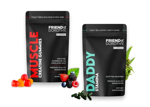 [BRSRACYECFYAOHYY] Muscle & Vitality Bundle Build Muscle and Support Male Vitality - 60 Muscle Gummies & 60 Daddy Capsules