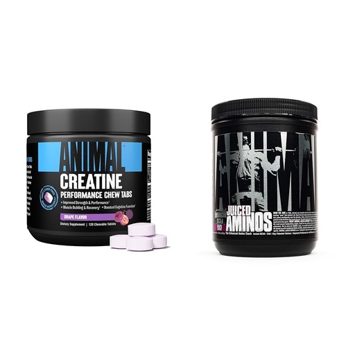 [BRSROCYPCANAGHQV] Animal Creatine Chews Tablets - Enhanced Creatine Monohydrate with AstraGin to Improve Absorption & Juiced Amino Acids - BCAA/EAA Matrix Plus Hydration with Electrolytes and Sea Salt