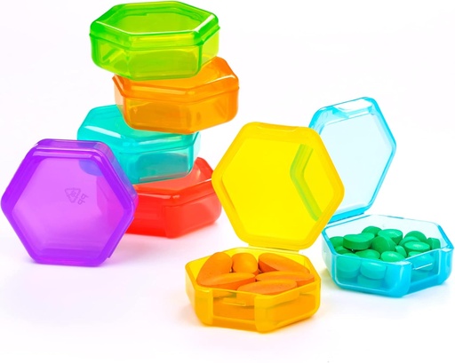 [BRSRMFTROJ4AK3L7] Small Pill Organizer, 7 Packs Travel Pill Box Portable 7 Day BPA Free Mini Pill Organizer for Pocket Purse Briefcase Travel Pills Medicine Cod Liver Oil Storage Box