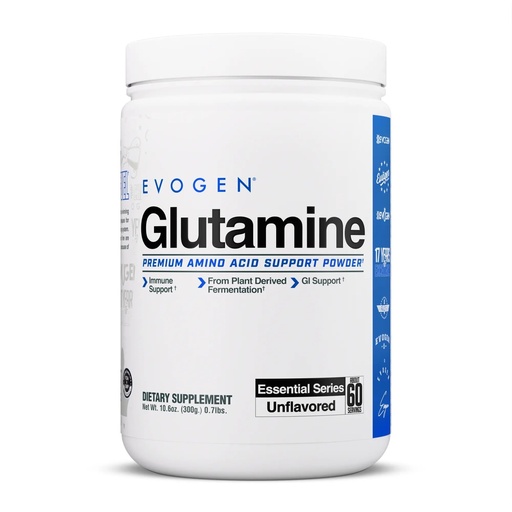 [BRSROGQLOQNAYGTL] Evogen Glutamine - Premium Recovery Amino Acid | Supports Muscle Recovery | L-Glutamine | Unflavored | 60 Servings