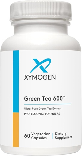 [BRSWIYIPBQGGODY5] XYMOGEN Green Tea 600 - Ultra Pure Green Tea Extract Capsules - Immune Support Supplement - Supports Heart Health + Brain Health - Gluten Free, Vegan, Non GMO (60 Capsules)