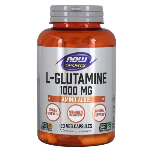 [BRSWIYAPBEIGODQ5] NOW Foods L-Glutamine 1,000 Milligram, 120 Capsules