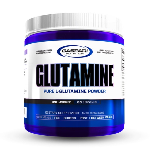 [BRSWIZY7DEMGC2LE] Gaspari Nutrition, Glutamine, Pure L-Glutamine Powder, Perfect Pre Workout, Post Workout and Recovery, Micronized Glutamine Powder (60 Servings, Unflavored)