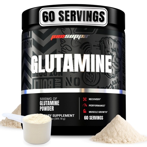 [BRSRAZINOQGQ2DYU] ProSupps Glutamine Powder for Men & Women - 5000mg L-Glutamine Workout Supplement for Muscle Recovery, Immune Support & Gut Health - Zero Sugar & Carbs, Gluten-Free - Unflavored, 60 Serving