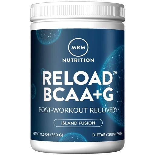 [BRSWIHQLBAFBGCDU] MRM BCAA+G Reload Post-Workout Powder-For Women & Men-BCAA & L'Glutamine with CarnoSyn Beta-Alanine, Amino Acids, Muscle Recovery & Hydration, Keto, Vegan, Gluten Free - 26 Servings, Island Fusion