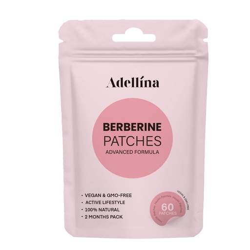 [BRSRGAQZAAMAYFA7] Adellina Berberine Patches Advanced Formula with Berberine L-Glutamine (60 Count)