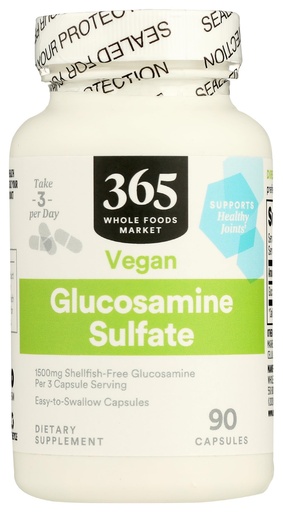 [BRSWGZQBOR5BYE33] 365 by Whole Foods Market, Glucosamine Sulfate Vegan, 90 CT
