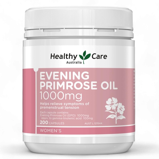 [BRSW2ZIBOB5B4CIY] Healthy Care Evening Primrose Oil 1000mg 200 Capsules
