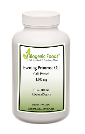 [BRSWYZYTCF7WGCAV] Evening Primrose Oil - Cold Pressed 100 mg of Natural Sourced GLA - 1,000 mg