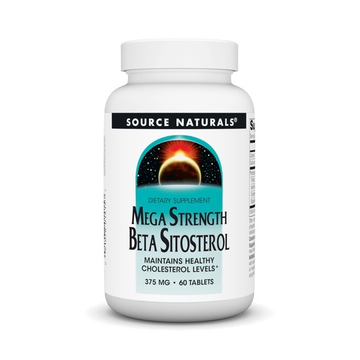 [BRSWIY37BMAQGALU] Source Naturals Mega Strength Beta Sitosterol 375mg - 60 Tablets