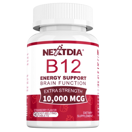 [BRSROAT4CRYREFDO] Vitamin B12, Methylcobalamin 10000 mcg, Active B12 Vitamins, Vegan Methyl B12 For Energy Metabolism & Brain Health, Boost Immune System, Natural Strawberry Flavor, Zero Sugar, 90 Fast Dissolve Tablets